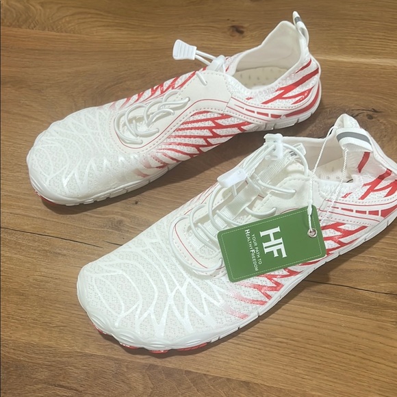 Hike Footwear Other - NWT Hike Lorax White Red Barefoot Hiking Shoes Unisex M 10-10.5 W 12-12.5